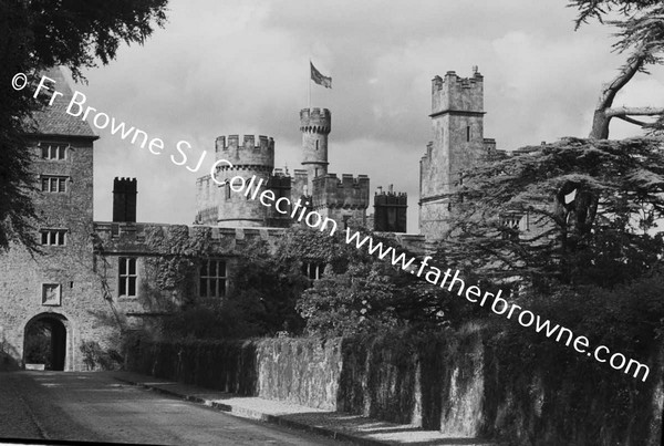 LISMORE CASTLE  TOWERS WITH HOUSE FLAG